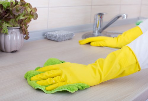 Freshening heavy curtains in a Brent residential room
