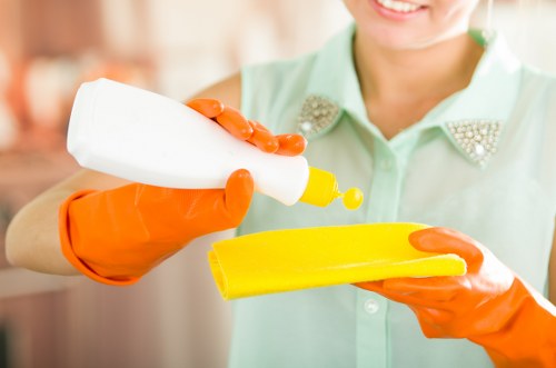 Local cleaners preparing a flat clean in Brent