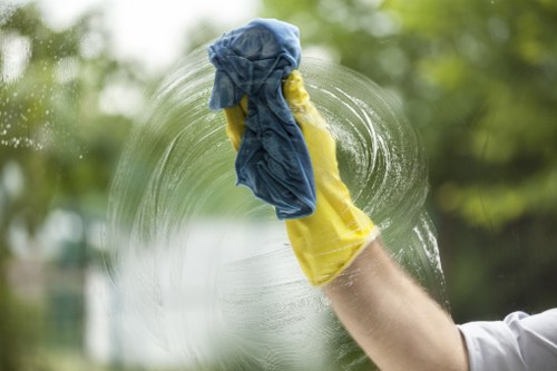Professional carpet cleaners in Brent carrying out a safe service
