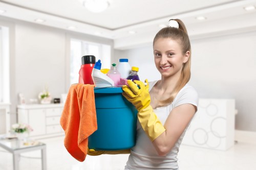 Reception and communal area cleaning for a Brent office